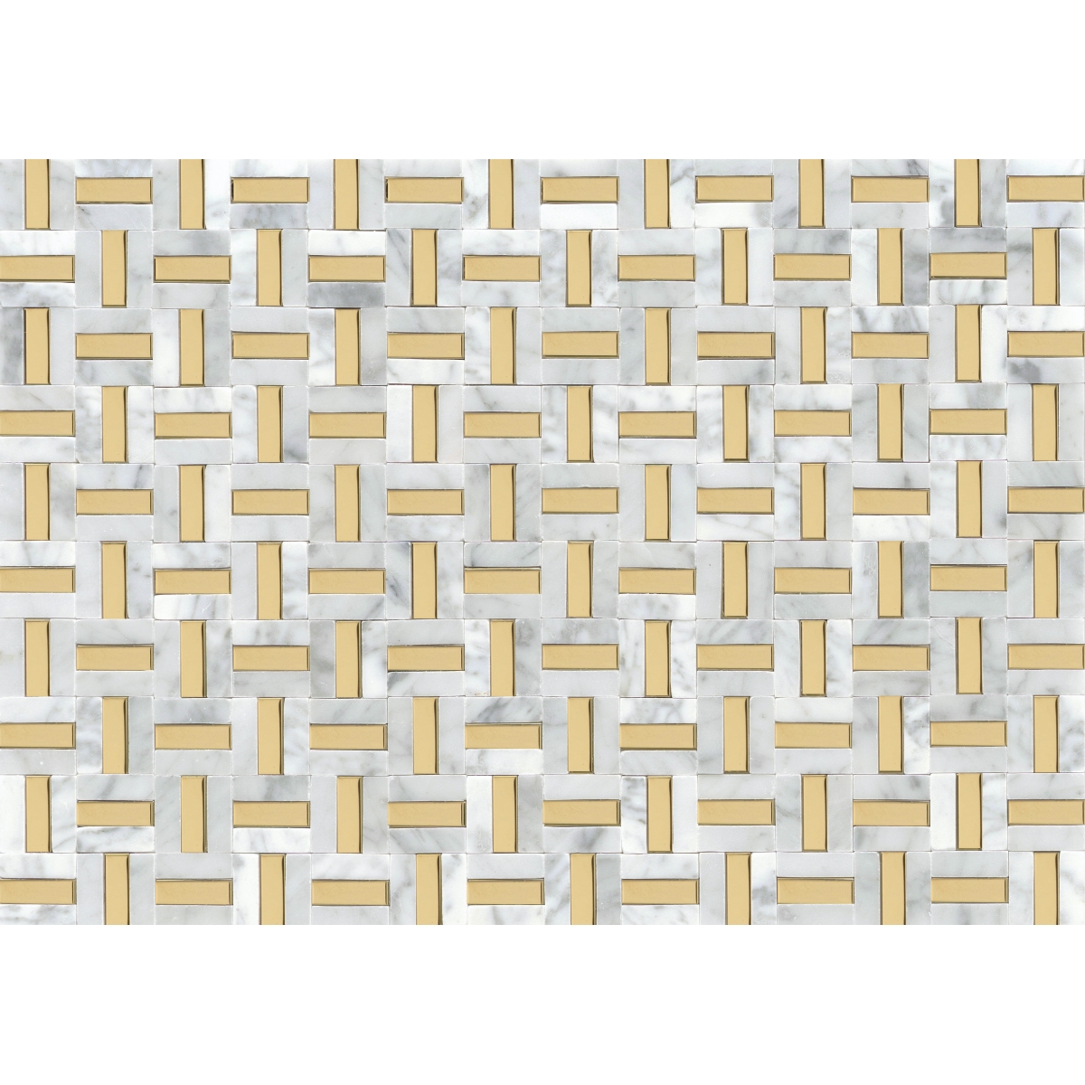 Link Honed Mosaic Mo/12x17 White